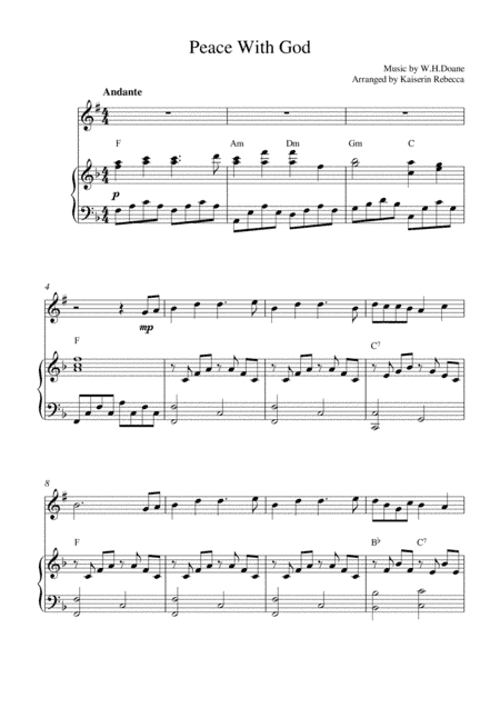 Peace With God (arr. Kaiserin Rebecca)