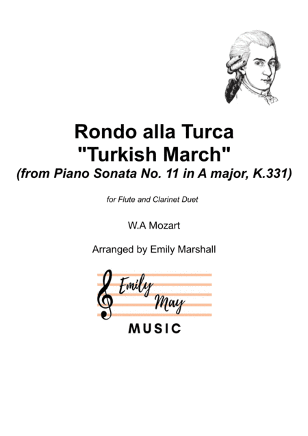 Rondo alla Turca ("Turkish March") (for Flute and Clarinet Duet) (arr. Emily Marshall)