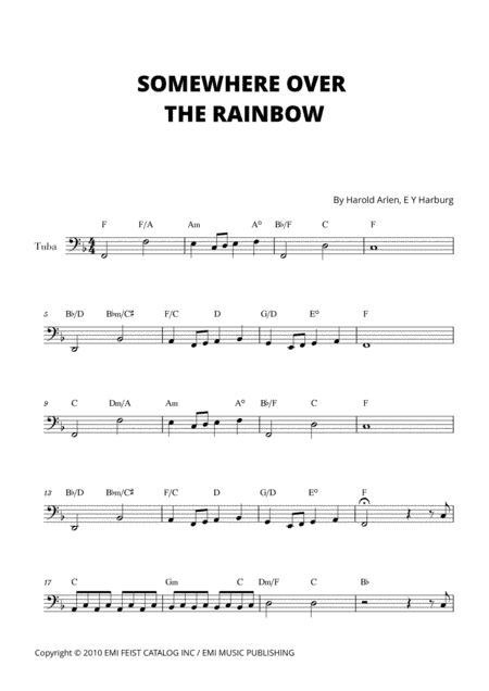 Over The Rainbow (arr. Cadenza Editions)