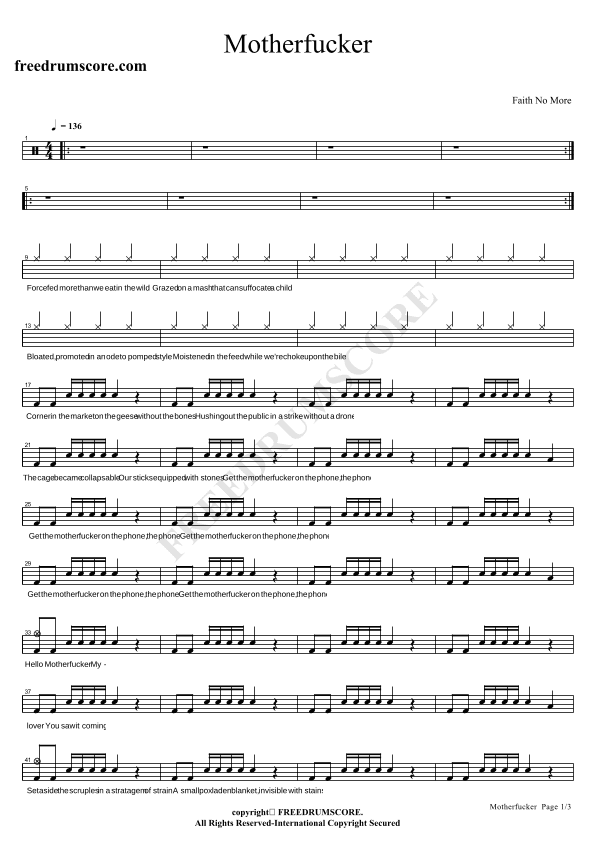 Motherfucker (arr. COPYDRUM)