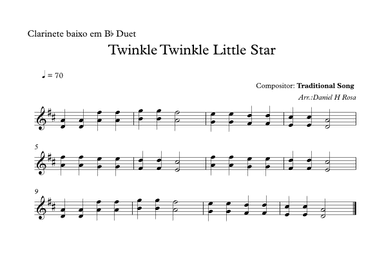 Twinkle Twinkle Little Star (arr. Daniel Rosa)