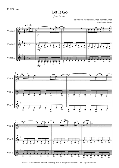 Let It Go (arr. Fabio Britto)