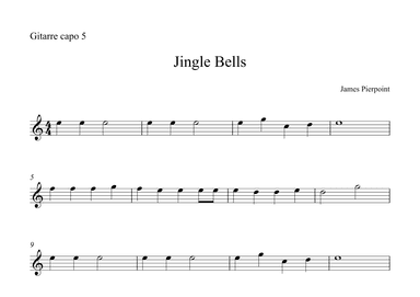 Jingle Bells - Guitar (arr. Albrecht Kuch-Weidenbrück)