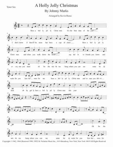 A Holly Jolly Christmas (arr. Kevin Busse)