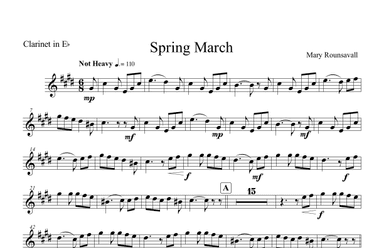 Spring March: Eb CLARINET PART