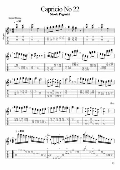 Capricio No 22 (arr. John Hurford)