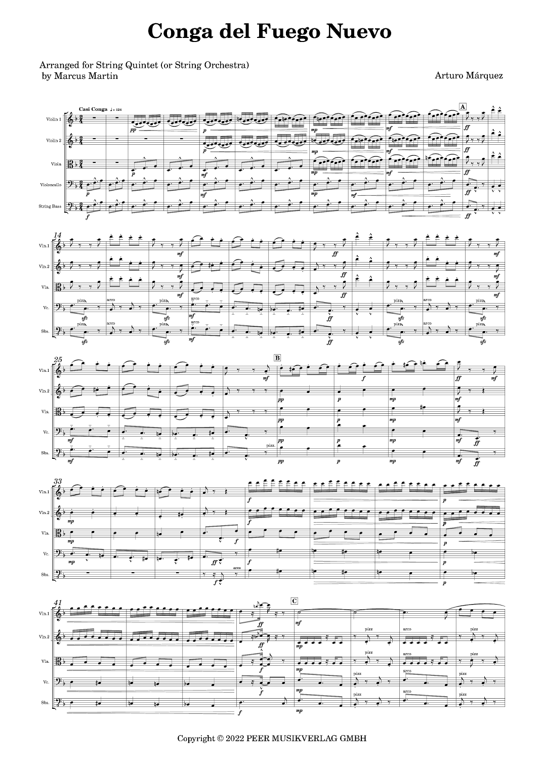 Conga Del Fuego Nuevo (arr. Marcus Martin)