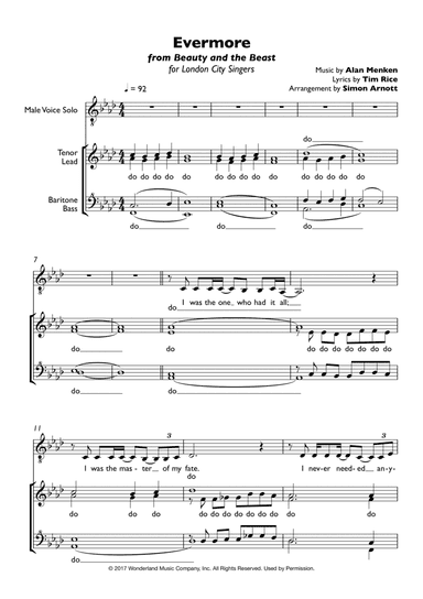 Evermore (arr. Simon Arnott)