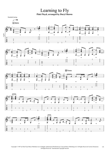 Learning To Fly (arr. Daryl Shawn)