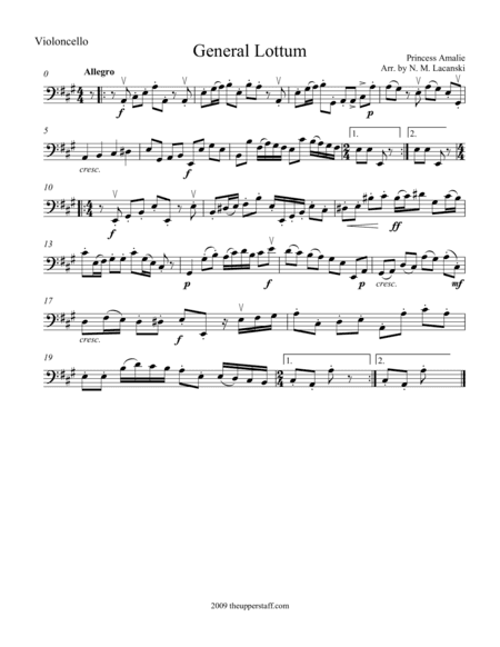 General Lottum (arr. Nick Lacanski)