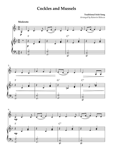 Cockles and Mussels (arr. Kaiserin Rebecca)