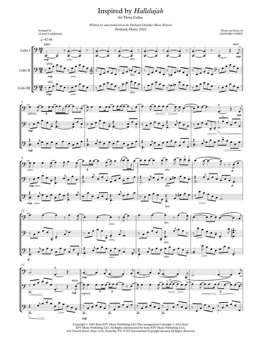Hallelujah (arr. Clancy Newman)