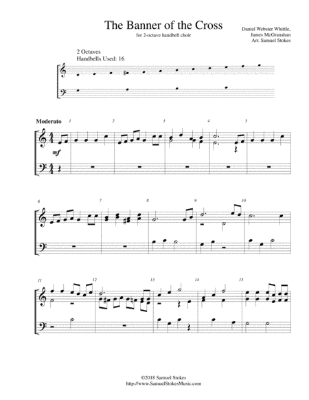 The Banner of the Cross - for 2-octave handbell choir (arr. Samuel Stokes)