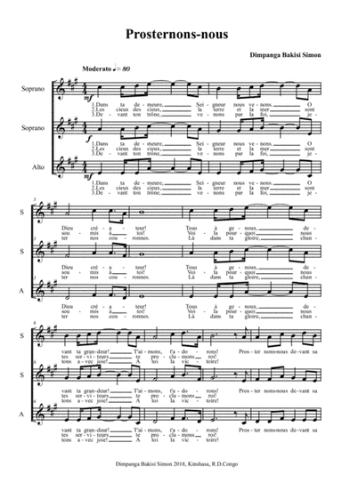 Prosternons-nous devant sa majesté "Let us prostrate ourselves before His Majesty"
