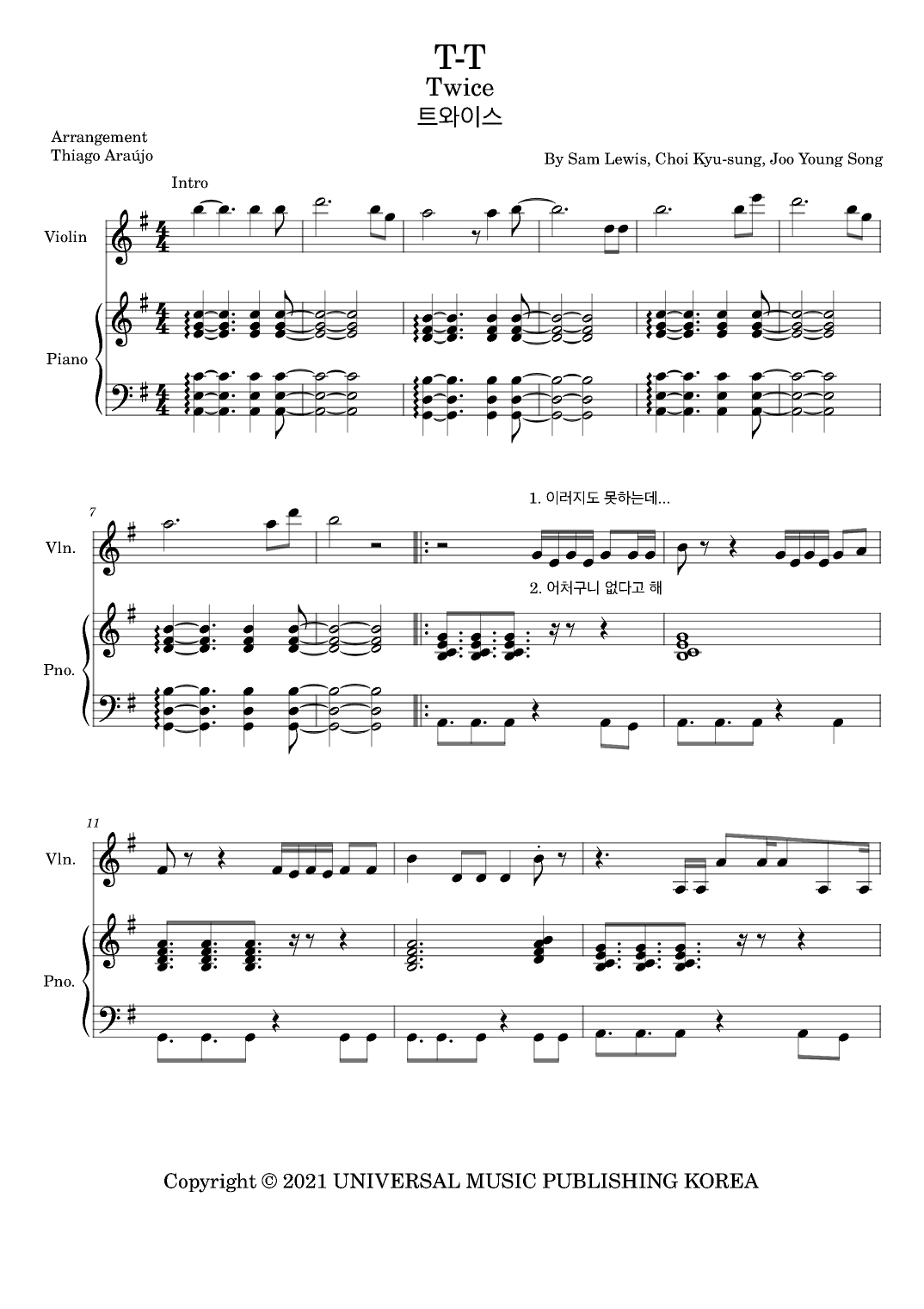 Tt (arr. Thiago Araújo)