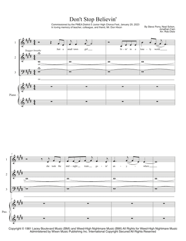 Don't Stop Believin' (arr. Rob Dietz)