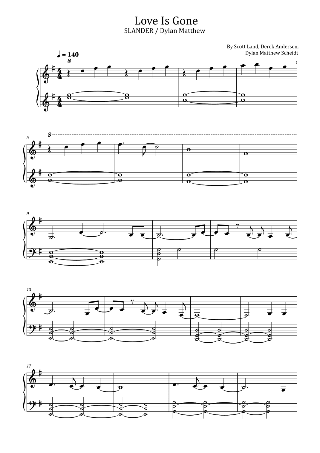 Love Is Gone (arr. poon)