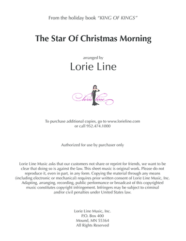 The Star Of Christmas Morning (arr. Lorie Line)