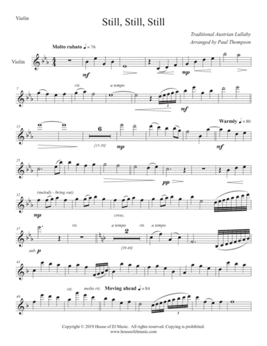 Still, Still, Still (arr. Paul Thompson)
