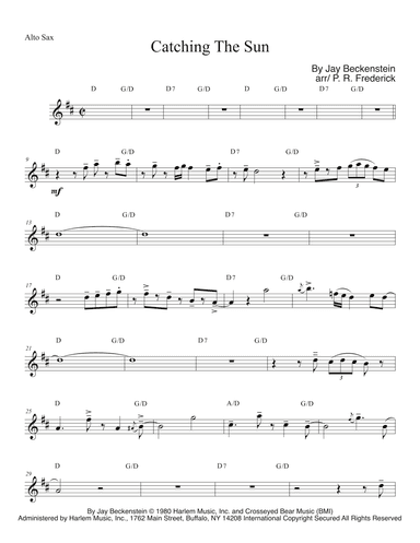 Catching The Sun (arr. P. R. Frederick)