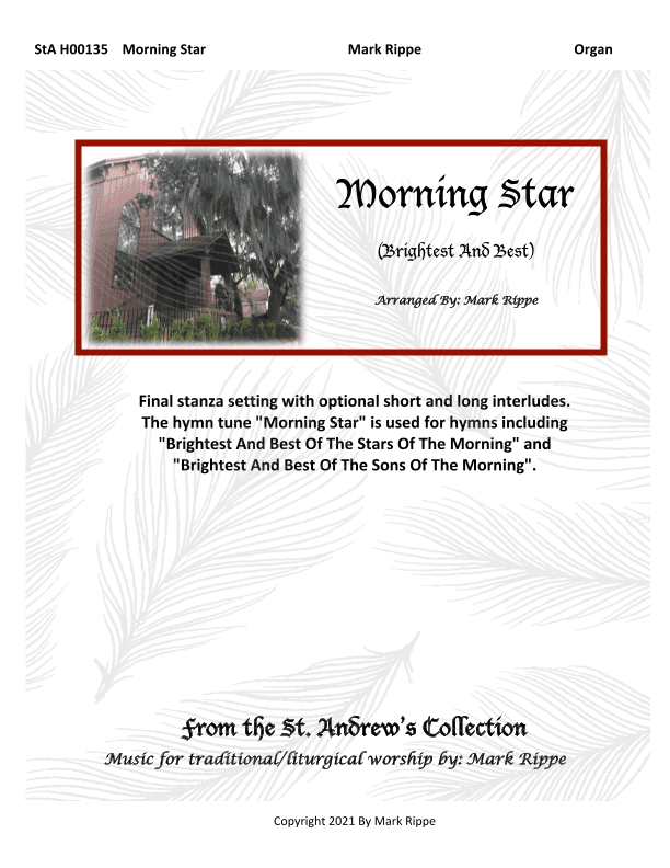 Morning Star (Brightest And Best) StA H00135 (arr. Mark Rippe)