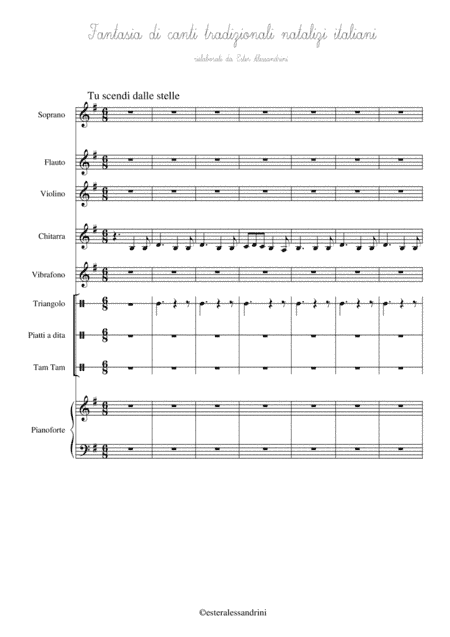 Fantasia di canti tradizionali natalizi italiani (arr. Ester Alessandrini)