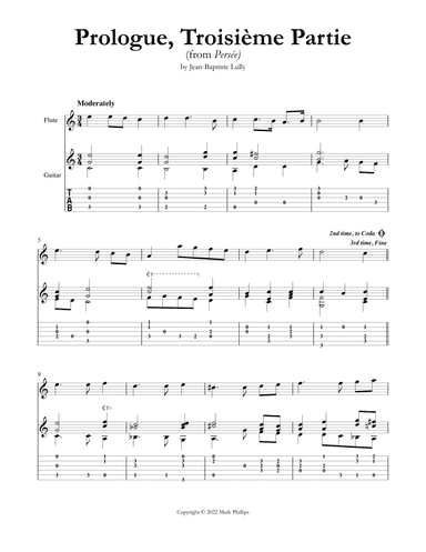 Prologue, Troisième Partie (arr. Mark Phillips)