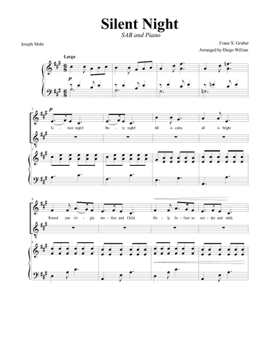 Silent Night (arr. Diego Willian) (arr. Diego Willian)