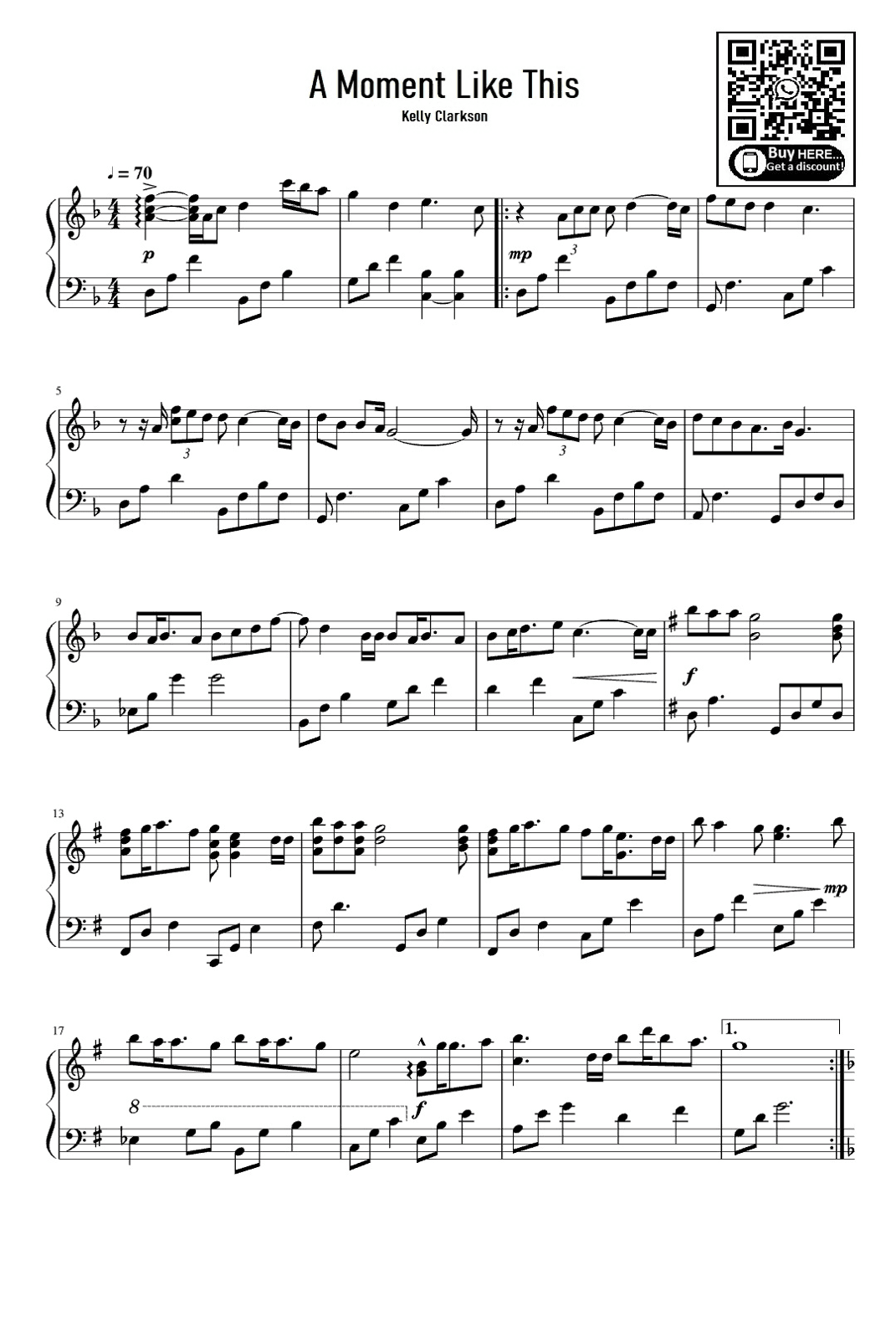 A Moment Like This (arr. eduardo)