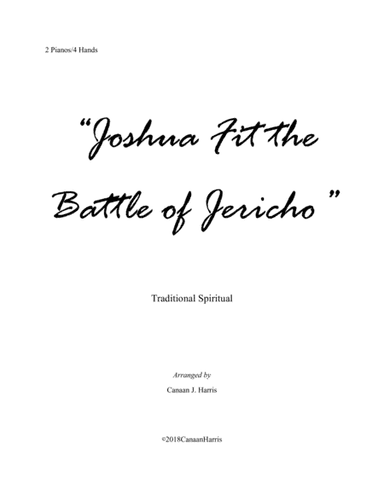 Joshua Fit the Battle of Jericho (2 Piano Duet) (arr. Canaan J. Harris)