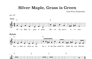 Silver Maple, Grass is Green