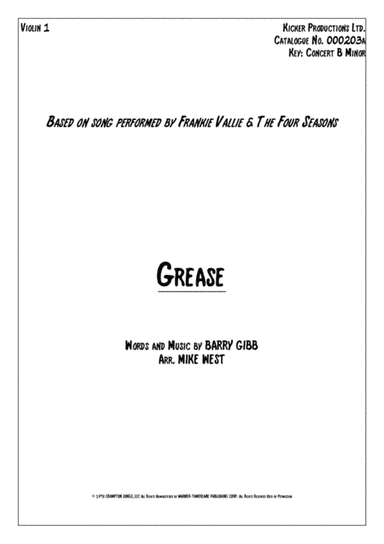 Grease (arr. Mike West)