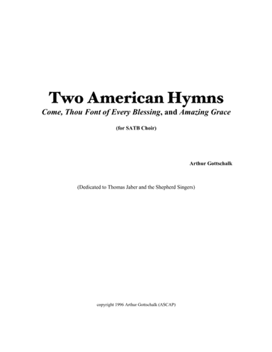 Two American Hymns (arr. Art-House Publishing)