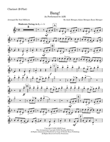 Bang! (arr. Noel Milburn)