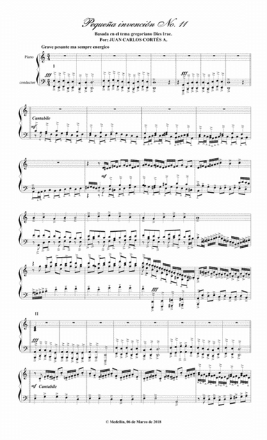 Pequeña invención No. 11 Dies Irae ("Día de la ira")