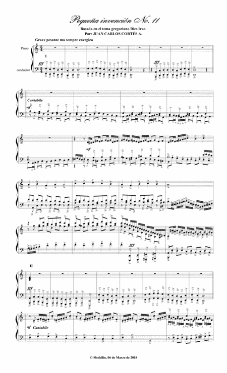 Pequeña invención No. 11 Dies Irae ("Día de la ira")
