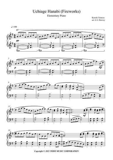 Uchiage Hanabi (arr. G L Harvey)