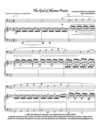 The God of Abraham Praise (arr. Stephen R Dalrymple (Dalrymple Designs))