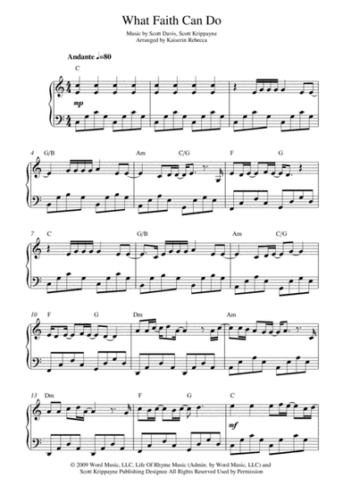 What Faith Can Do (arr. Kaiserin Rebecca)