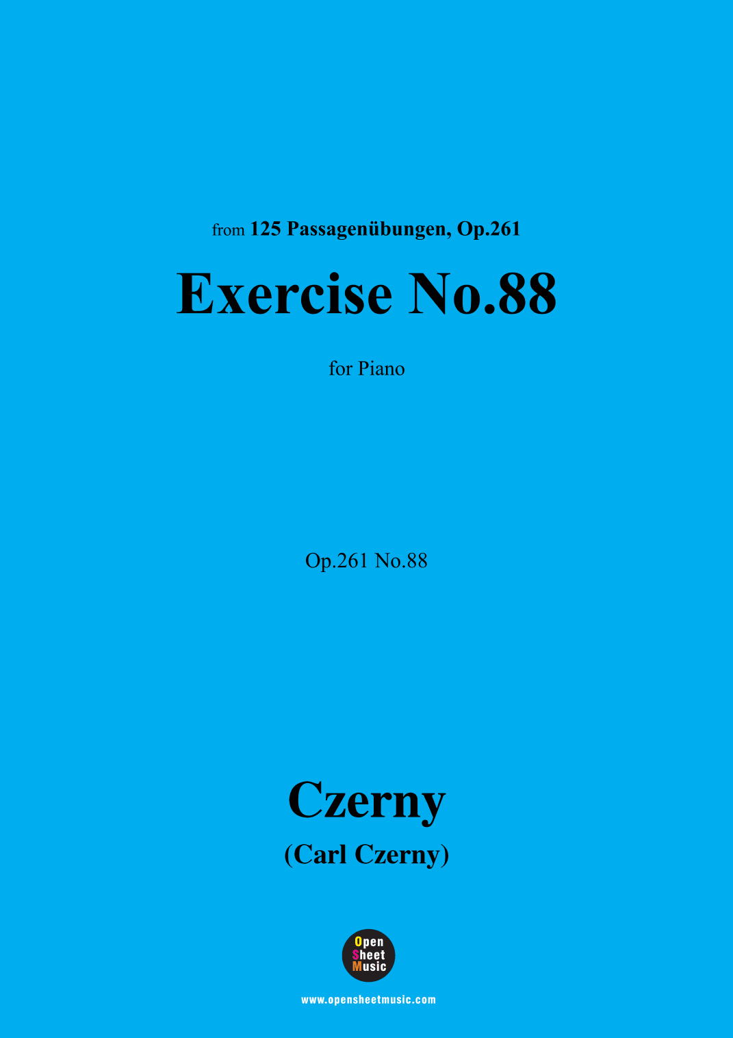 C. Czerny-Exercise No.88,Op.261 No.88 (arr. OSM Press)
