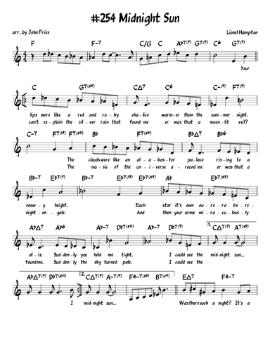 Midnight Sun (arr. John Fries)