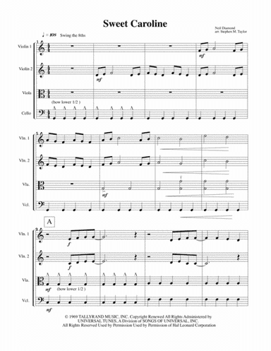 Sweet Caroline (arr. Stephen M. Taylor)