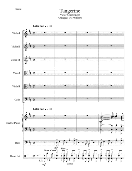 Tangerine (arr. DB Williams)