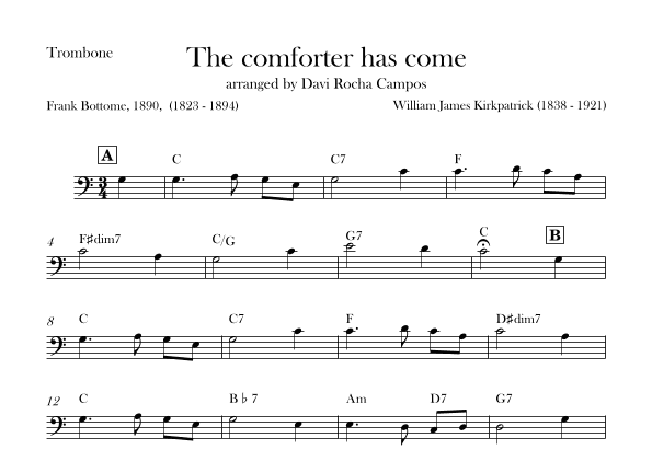 The comforter has come (arr. Davi Rocha Campos)