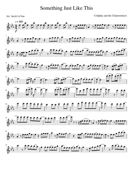 Something Just Like This (arr. Jarett LeVan)