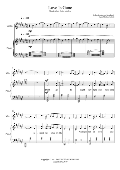 Love Is Gone (arr. Wesley S. SIlva)