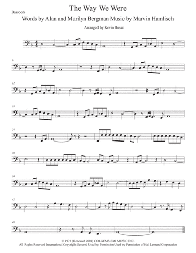 The Way We Were (arr. Kevin Busse)