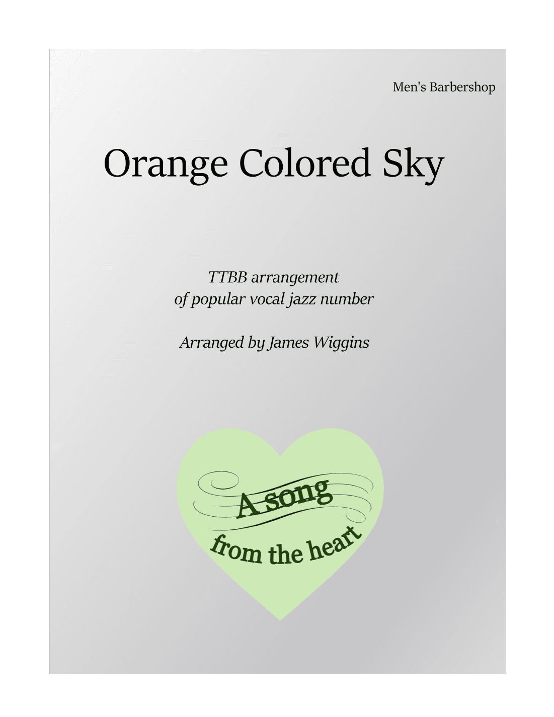 Orange Colored Sky (arr. James Wiggins)