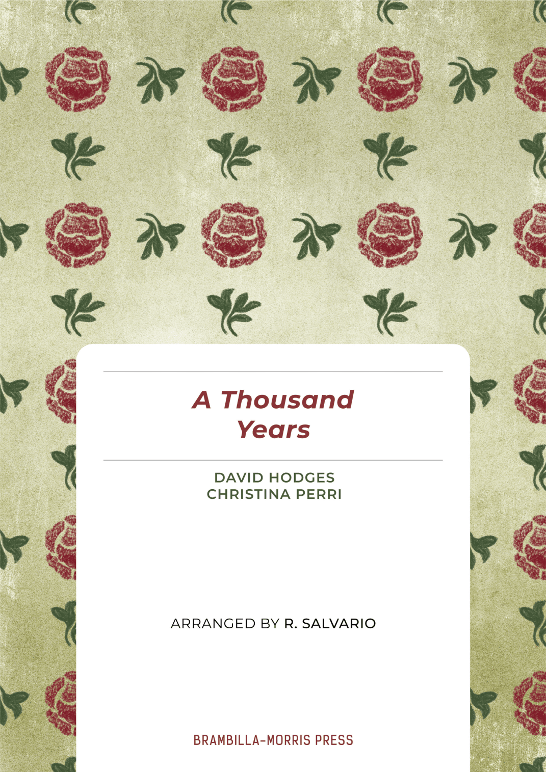 A Thousand Years (arr. R. Salvario)