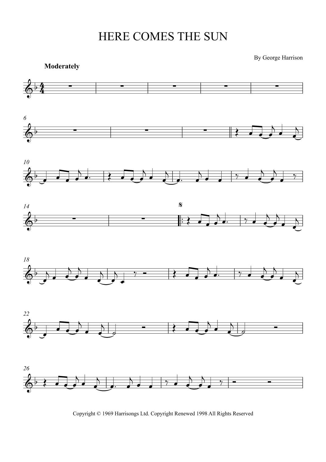 Here Comes The Sun (arr. Alex Nunes Rodrigues)